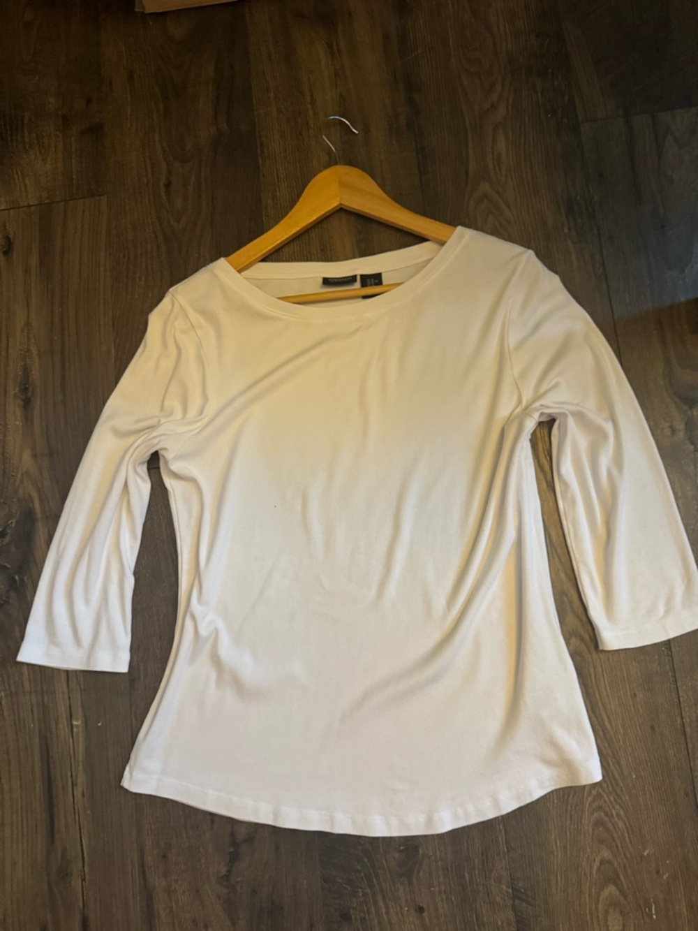 Jones New York White Top 3/4 Sleeve Classic Wardrobe Staple Size XL - Picture 6 of 8